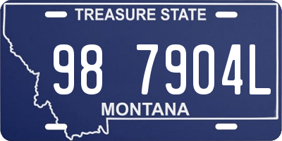 MT license plate 987904L