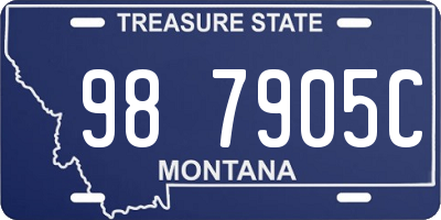 MT license plate 987905C