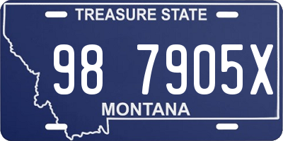 MT license plate 987905X