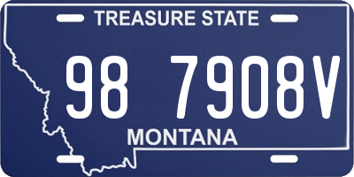 MT license plate 987908V