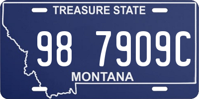MT license plate 987909C