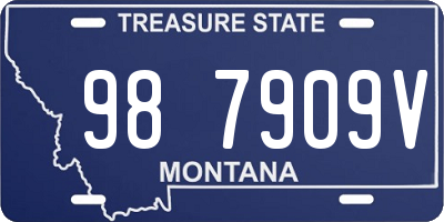 MT license plate 987909V