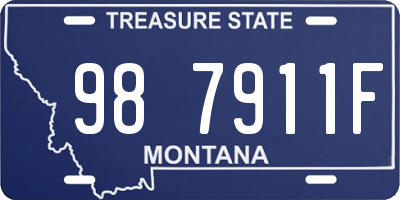 MT license plate 987911F