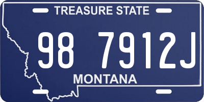 MT license plate 987912J