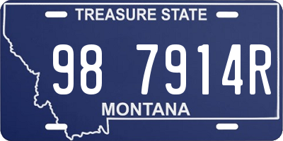 MT license plate 987914R