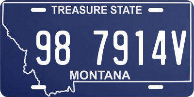 MT license plate 987914V