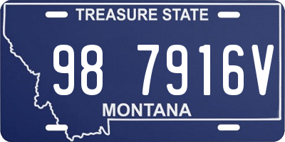 MT license plate 987916V