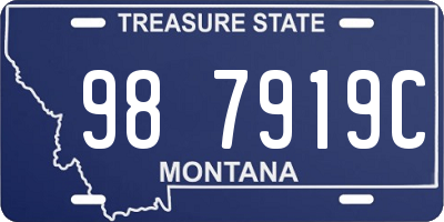 MT license plate 987919C