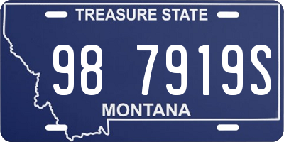 MT license plate 987919S