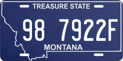 MT license plate 987922F