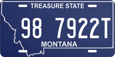 MT license plate 987922T