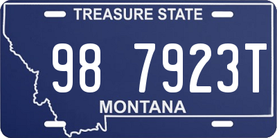 MT license plate 987923T