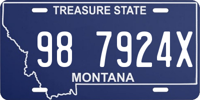 MT license plate 987924X