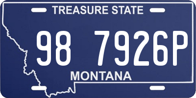 MT license plate 987926P