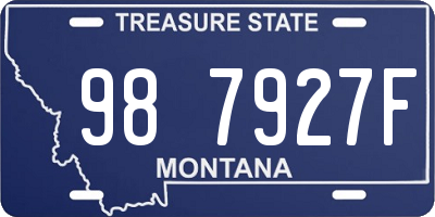 MT license plate 987927F