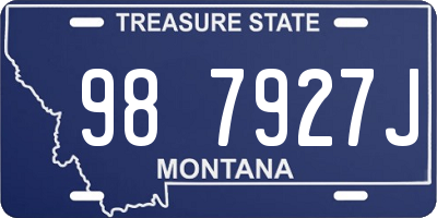 MT license plate 987927J