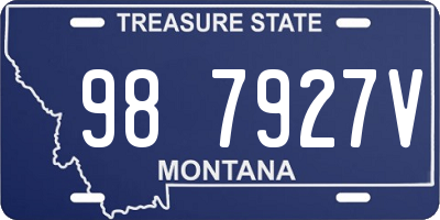 MT license plate 987927V