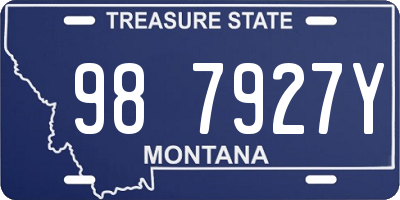 MT license plate 987927Y