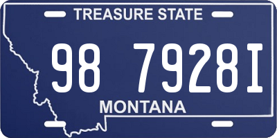 MT license plate 987928I