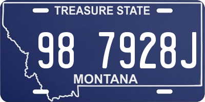 MT license plate 987928J