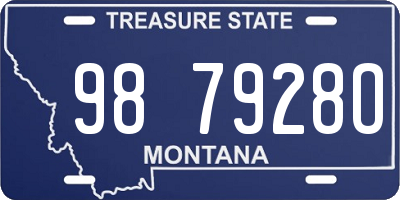 MT license plate 987928O