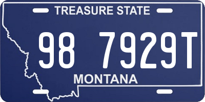 MT license plate 987929T