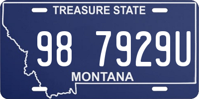 MT license plate 987929U