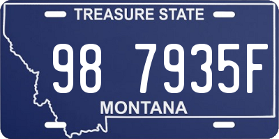 MT license plate 987935F