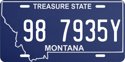 MT license plate 987935Y