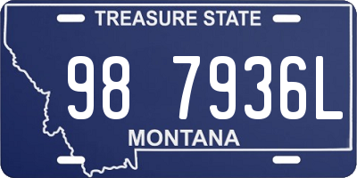 MT license plate 987936L