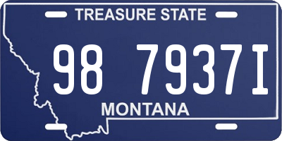 MT license plate 987937I