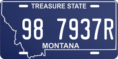 MT license plate 987937R