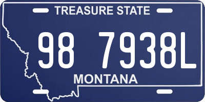 MT license plate 987938L