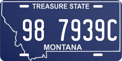 MT license plate 987939C