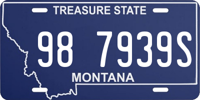 MT license plate 987939S