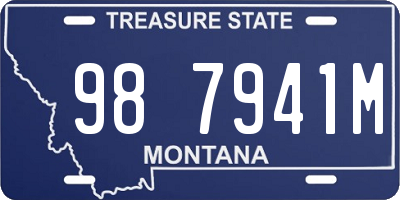 MT license plate 987941M