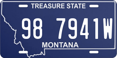 MT license plate 987941W