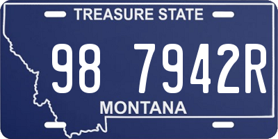 MT license plate 987942R