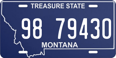 MT license plate 987943O