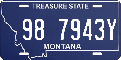 MT license plate 987943Y