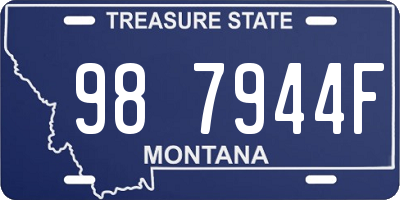 MT license plate 987944F