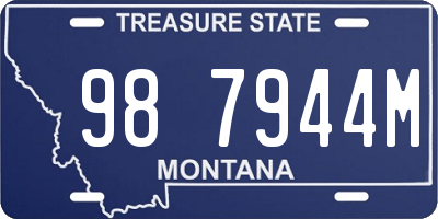 MT license plate 987944M