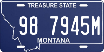 MT license plate 987945M