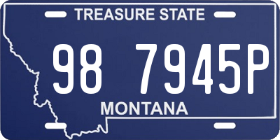MT license plate 987945P