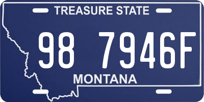 MT license plate 987946F