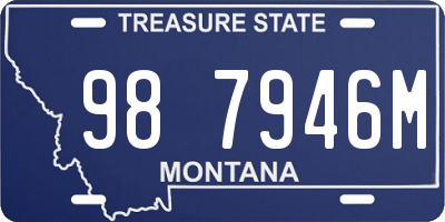 MT license plate 987946M