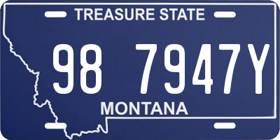 MT license plate 987947Y