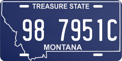 MT license plate 987951C