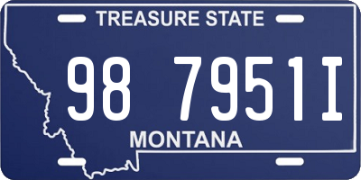 MT license plate 987951I