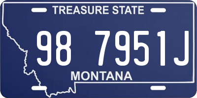 MT license plate 987951J